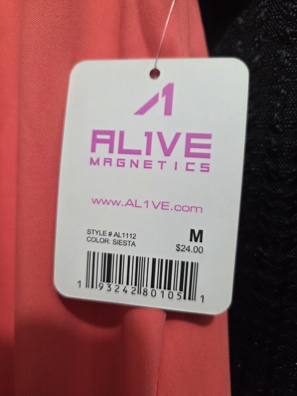 ALIVE MAGNETICS Coral "OVERSIZED/relaxed" Short-Sleeve Active Tee SIZE M - Picture 4 of 7